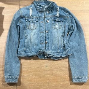 Distressed Jean jacket